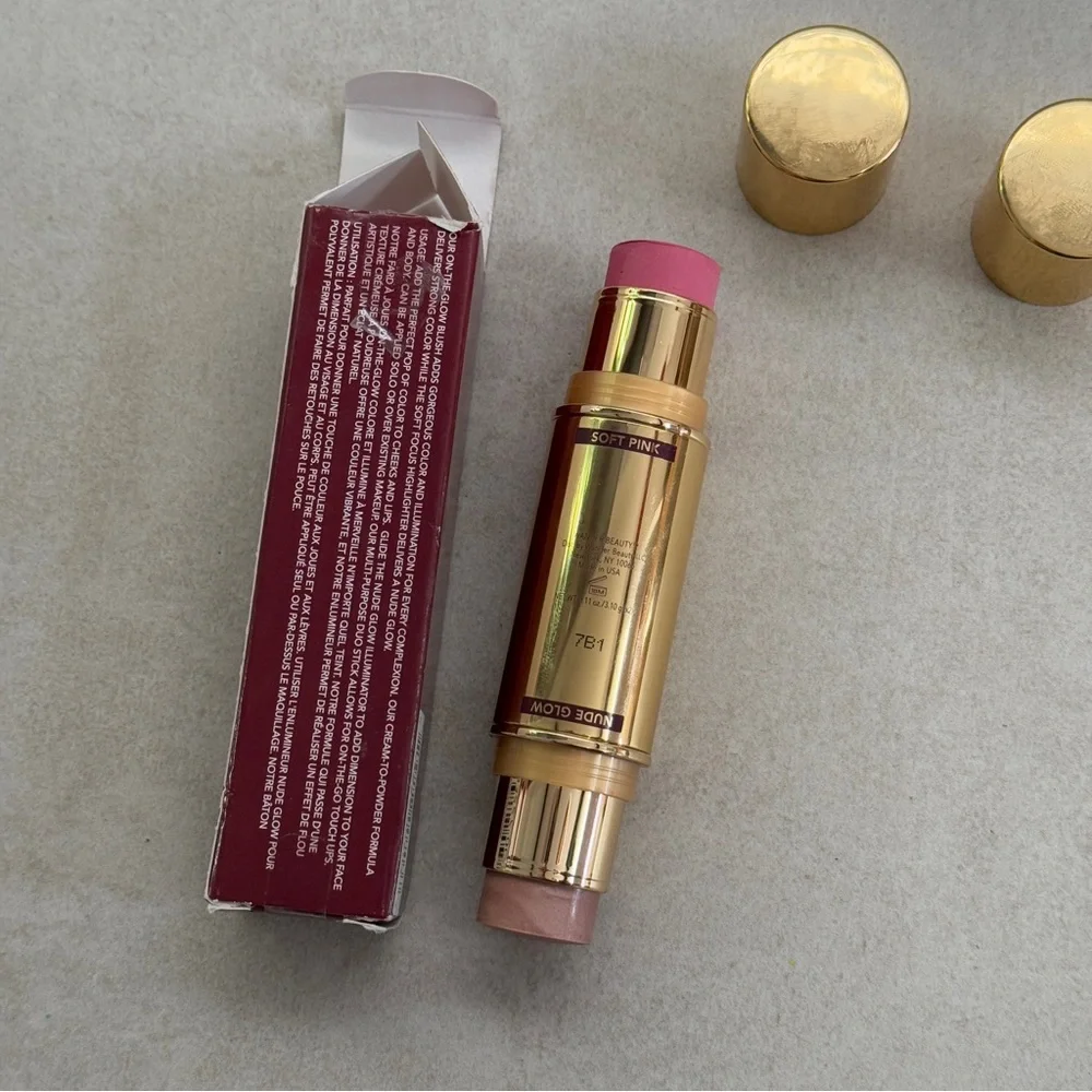 Wander Beauty On-the-Glow Blush & Highlighter Stick - Soft Pink / Nude Glow